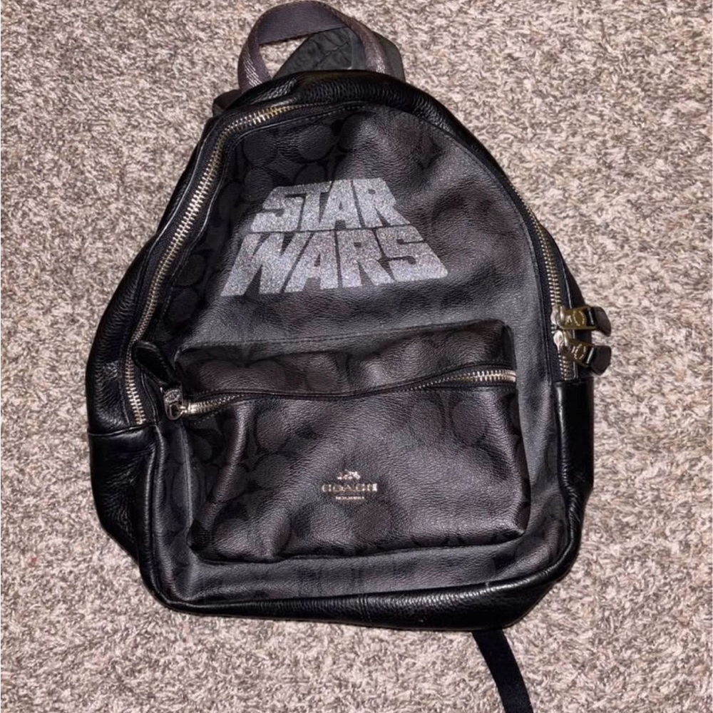 Coach x Star Wars Black Mini Backpack